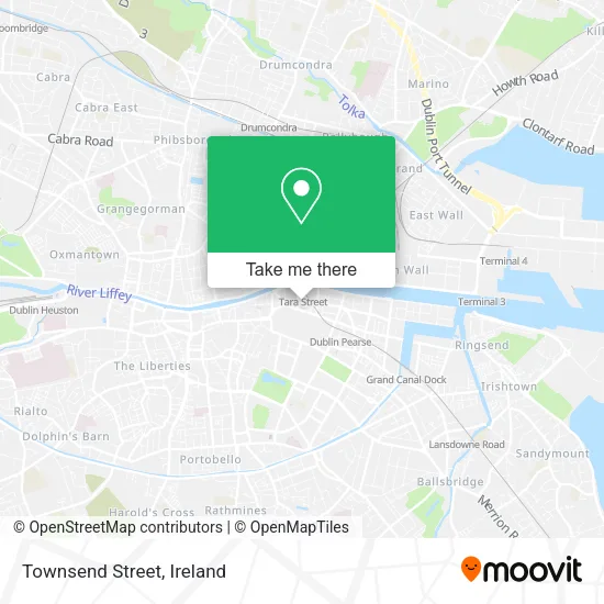 Townsend Street map