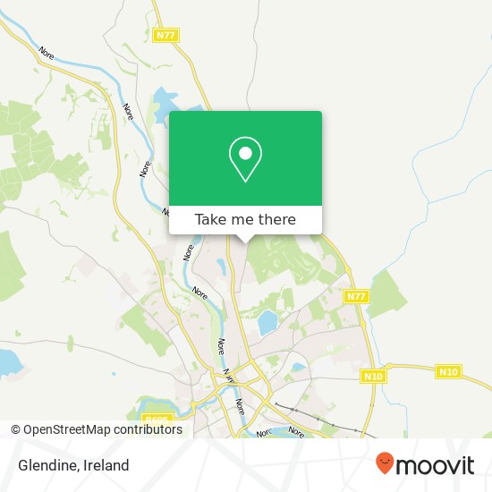 Glendine map