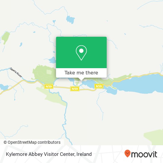 Kylemore Abbey Visitor Center map