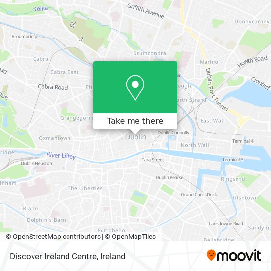 Discover Ireland Centre map