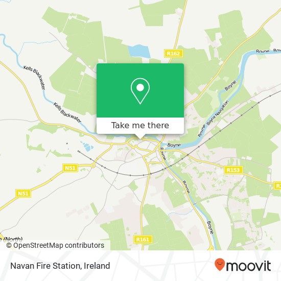 Navan Fire Station map