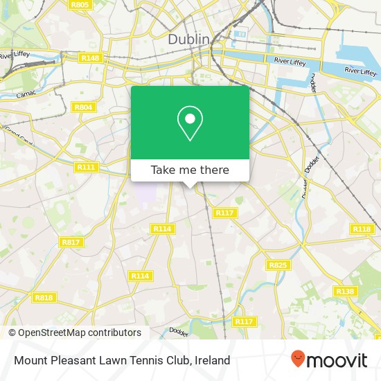 Mount Pleasant Lawn Tennis Club map