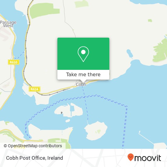 Cobh Post Office map