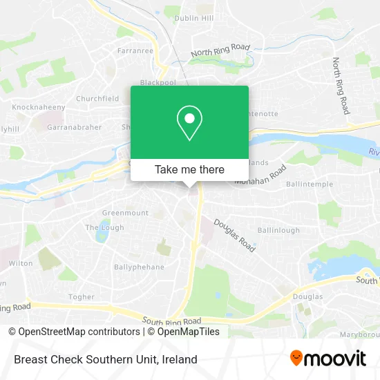 Breast Check Southern Unit map