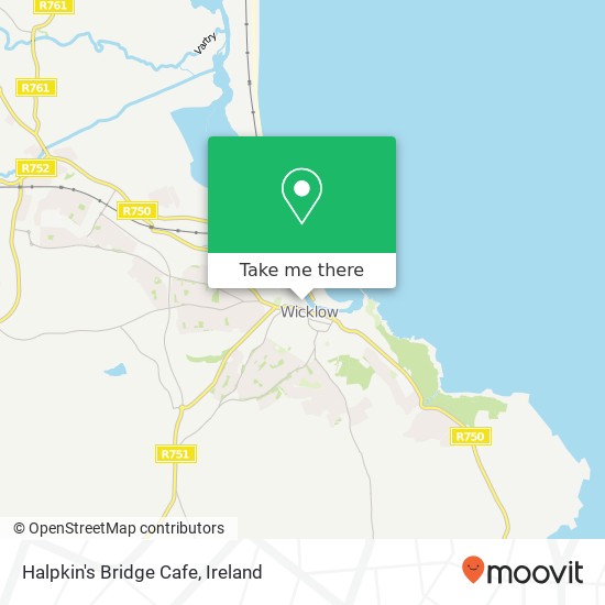 Halpkin's Bridge Cafe map