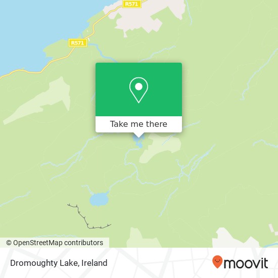 Dromoughty Lake map