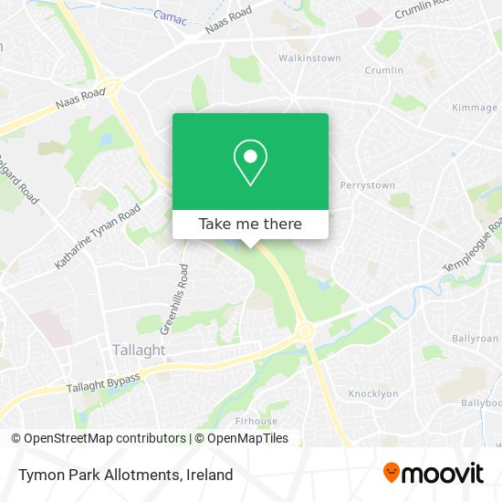 Tymon Park Allotments map