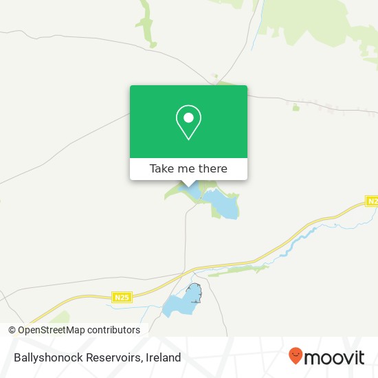 Ballyshonock Reservoirs map