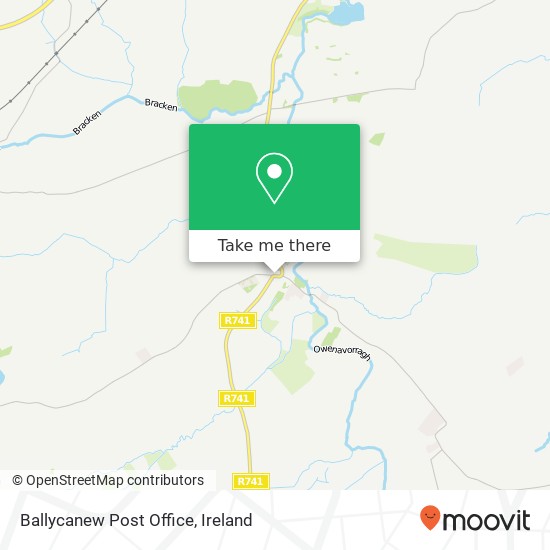 Ballycanew Post Office map