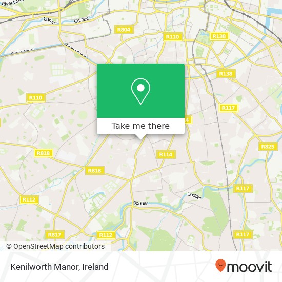 Kenilworth Manor map