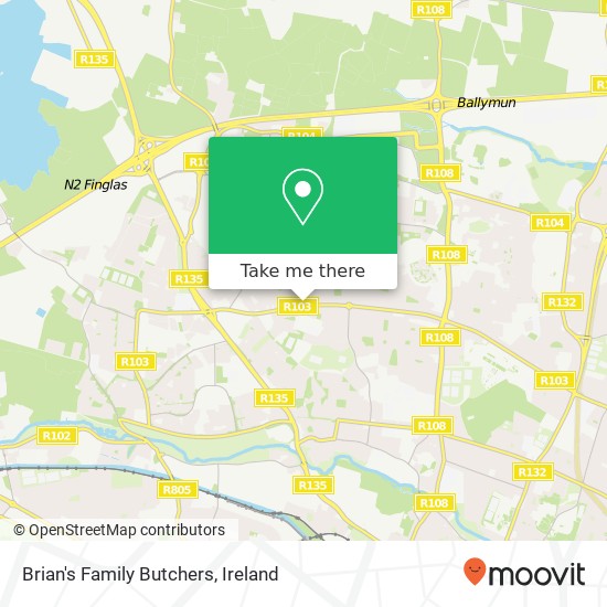 Brian's Family Butchers map