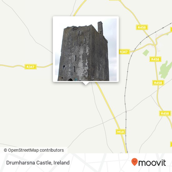 Drumharsna Castle map