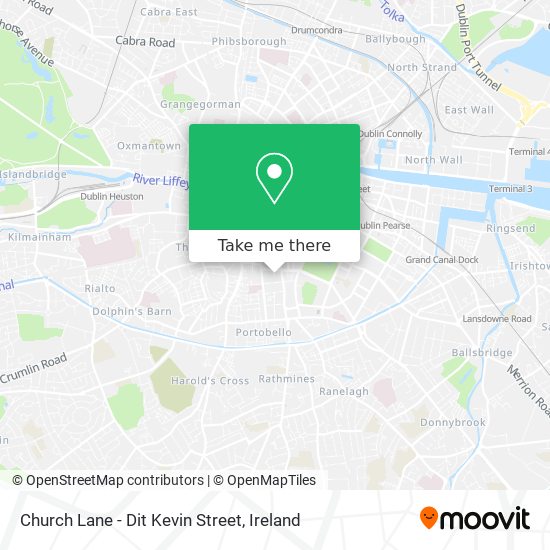 Church Lane - Dit Kevin Street map