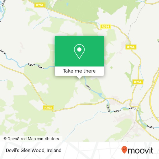Devil's Glen Wood map