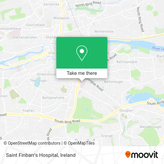 Saint Finbarr's Hospital map