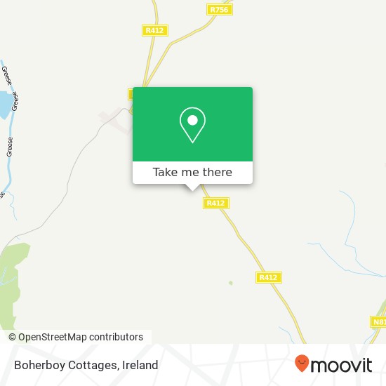 Boherboy Cottages map