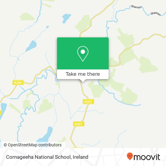 Cornageeha National School map