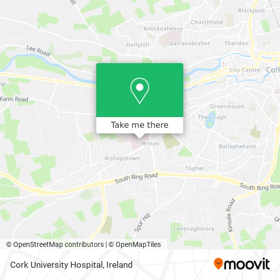 Cork University Hospital map