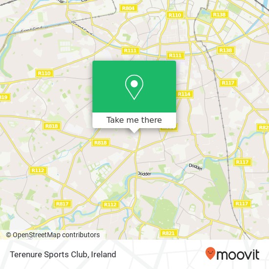 Terenure Sports Club map