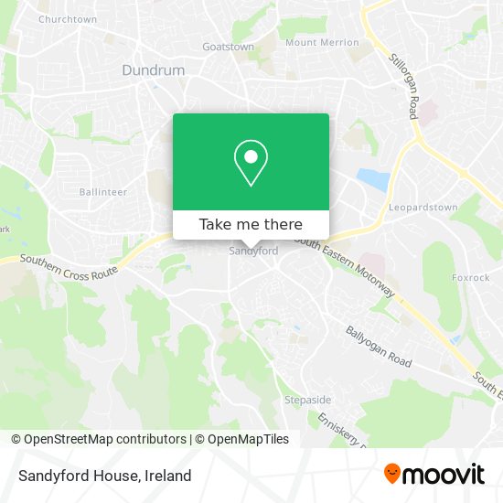 Sandyford House map