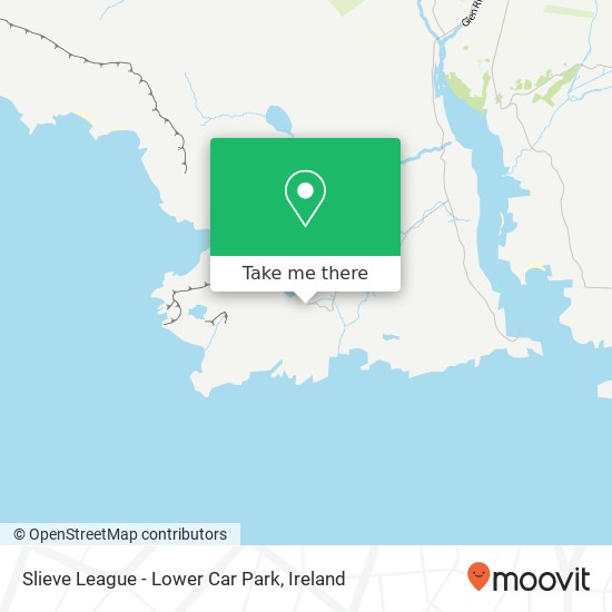 Slieve League - Lower Car Park map