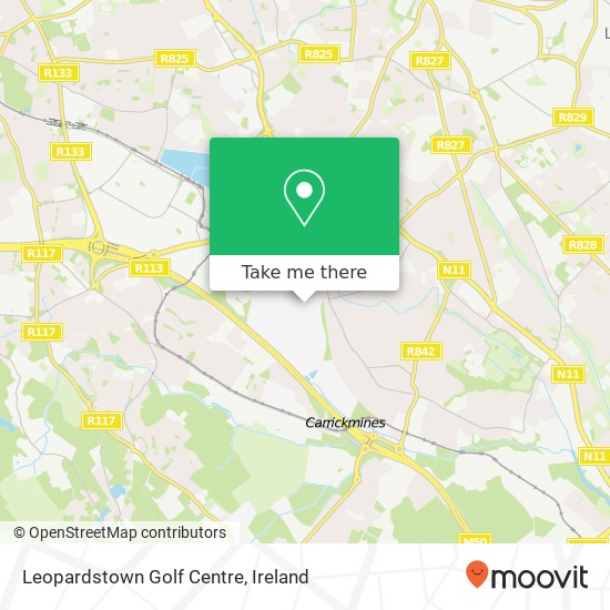 Leopardstown Golf Centre map