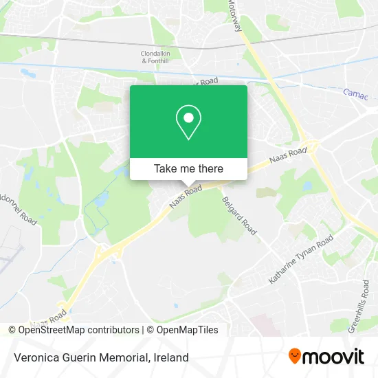 Veronica Guerin Memorial map