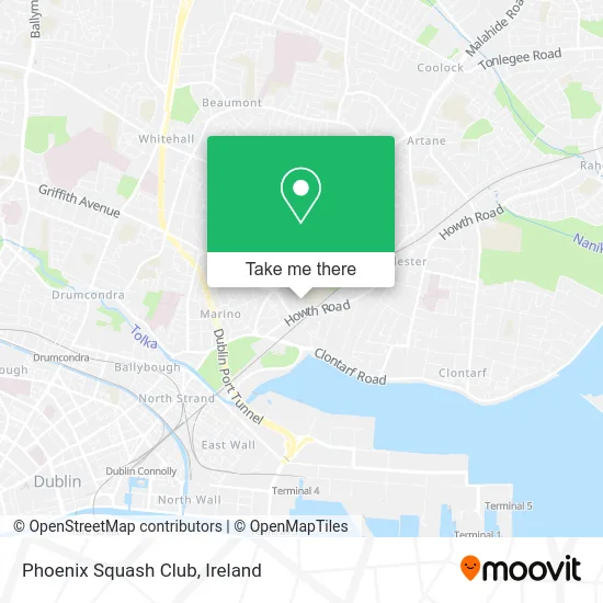 Phoenix Squash Club map