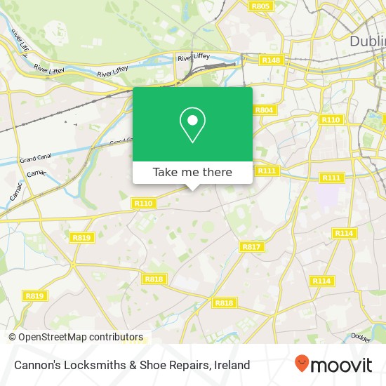 Cannon's Locksmiths & Shoe Repairs map