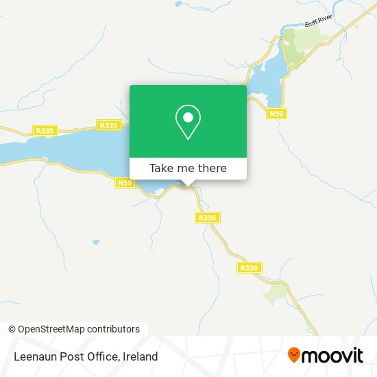 Leenaun Post Office map