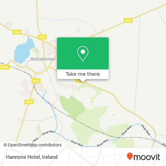 Hannons Hotel map