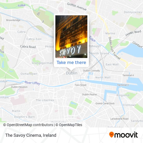 The Savoy Cinema map