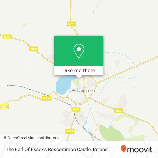 The Earl Of Essex's Roscommon Castle map