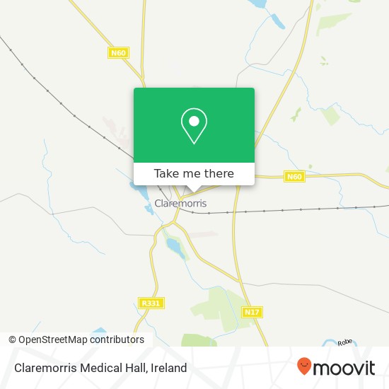 Claremorris Medical Hall map
