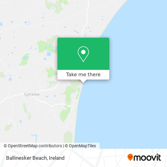 Ballinesker Beach map