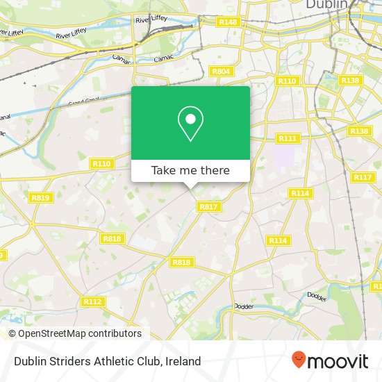 Dublin Striders Athletic Club map