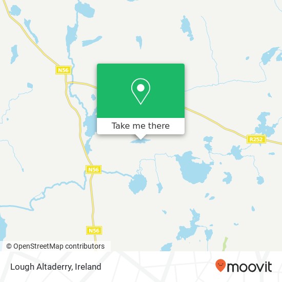 Lough Altaderry map