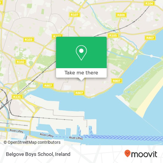 Belgove Boys School map