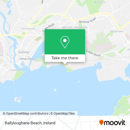 Ballyloughane Beach map