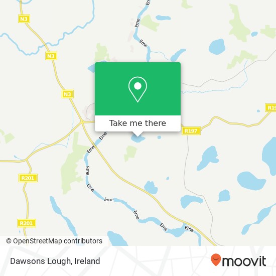 Dawsons Lough map