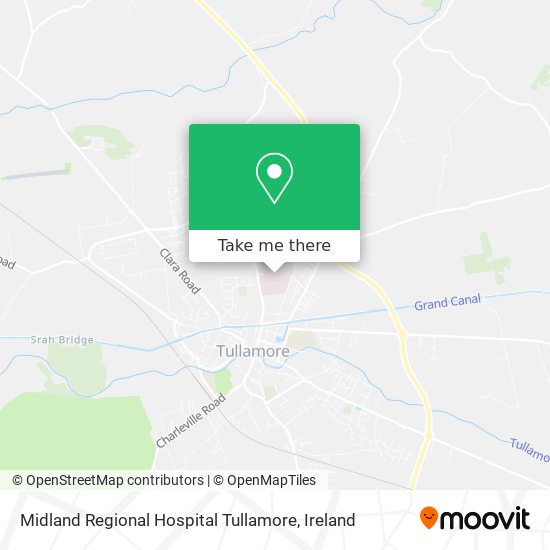 Midland Regional Hospital Tullamore map