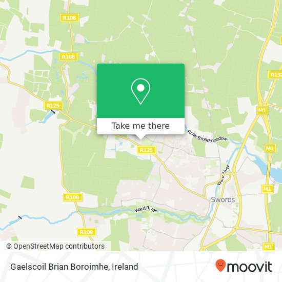 Gaelscoil Brian Boroimhe map