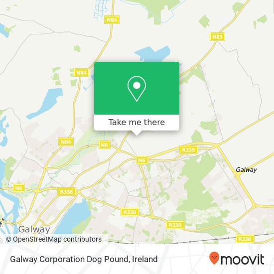 Galway Corporation Dog Pound map