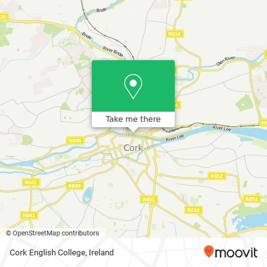 Cork English College map