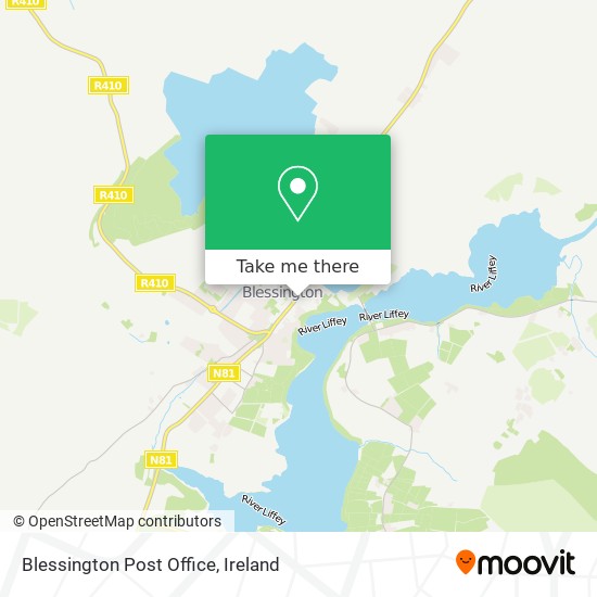 Blessington Post Office map