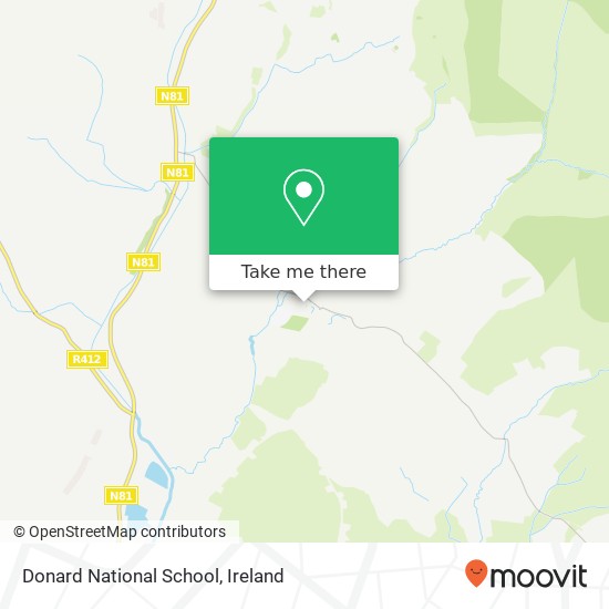 Donard National School map