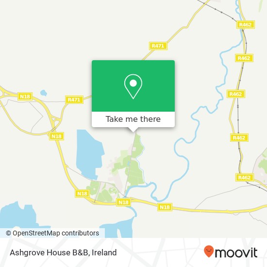 Ashgrove House B&B map