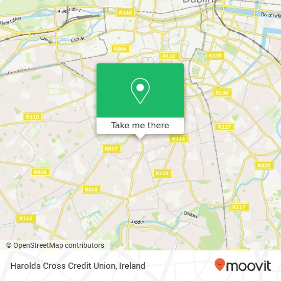 Harolds Cross Credit Union map