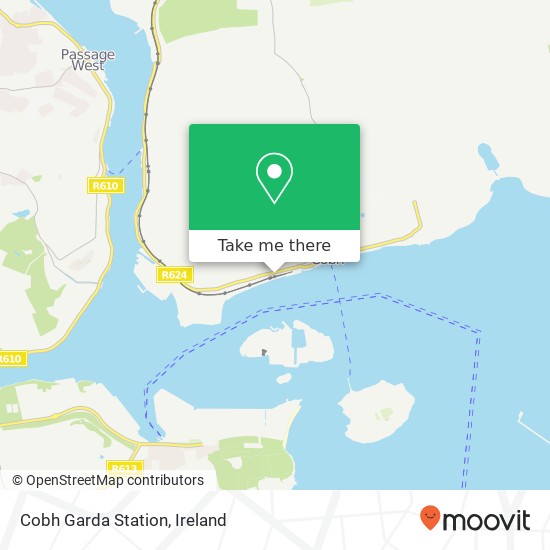 Cobh Garda Station map