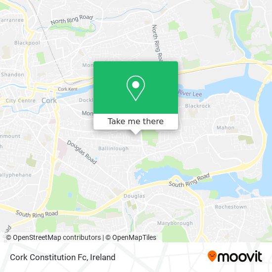 Cork Constitution Fc map